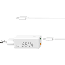 HAMA GaN PD USB-C Netzteil Universal, 5 - 20 Volt 65 Watt, Weiß