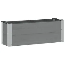 vidaXL Hochbeet 100 x 30 x 36 cm Grau