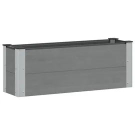 vidaXL Hochbeet 100 x 30 x 36 cm Grau