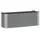 vidaXL Hochbeet 100 x 30 x 36 cm Grau