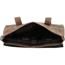 Plevier Retro Lamarr Schultertasche Leder Brown