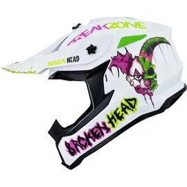Broken Head FreakZone Weiss-Pink-Grün L