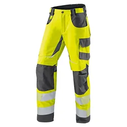 Warnschutz Sommerhose "REFLECTIQ" - 58 - warngelb/anthrazit