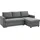 Homcom Ecksofa mit Schlaffunktion, Stauraum, Bettkasten, Eckcouch, Chaiselongue, L-Form, 211,5 x 146 x 85 cm Aosom