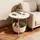 Relaxdays Beistelltisch Beige MDF 45 x 50 x 45 cm