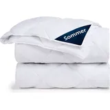 Blumtal Sommerdecke 155x220 cm - leichte Decke Sommer 155x220 cm - leichte Sommerdecke Füllmenge 150gsm - Steppbettdecke leicht/Steppdecke