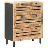 vidaXL Stauraumschränke 60 x 33 x 75 cm Massivholz Mango Natur