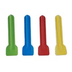 200 Eislöffel,  Eisspaten aus Papier bunt biologisch abbaubar, 95mm