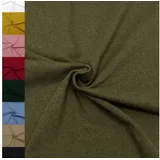 MAGAM-Stoffe Stoff "Noah", Bündchenstoff Feinstrick uni einfarbig ÖKO-TEX Meterware ab 50cm grün