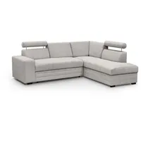 Beautysofa Ecksofa im modernes Stil Roma Polsterecke mit Schlaffunktion