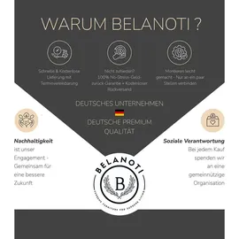 Belanoti Boxspringbett Weiß, Echtholz,Eiche, 7-Zonen 180x200 cm, Schlafzimmer, Betten, Boxspringbetten