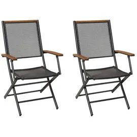 Merxx Itanos Gartensessel 55 x 70 x 106 cm grau 2 St.