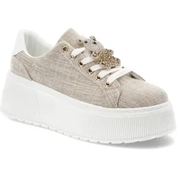 Beige Sneakers S.Barski Plateauschuhe, 40