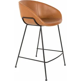 ZUIVER Feston Barhocker höhe 65 cm, braun