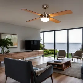 V-Tac Deckenventilator 132 cm Deckenventilator Silber