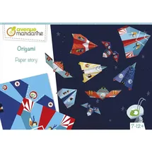 Avenue Mandarine Kreativset Origami Flugzeuge und Raketen 40 Teile