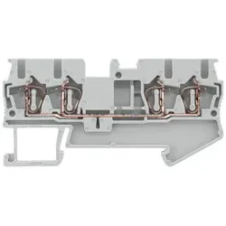 Siemens 8WH20040AF00 Durchgangsklemme mit Zugfederanschluss, 4 Anschlussstellen  - 50 Stück