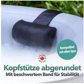 Canadian Spa Kopfstütze Schwarz 29 cm