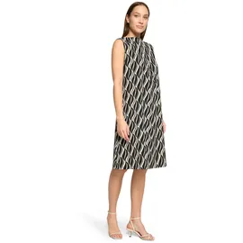 Betty Barclay Sommerkleid A-Linien Schwarz/Beige 38