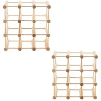 Proregal Weinregal 36 x 36 x 24 cm Beige