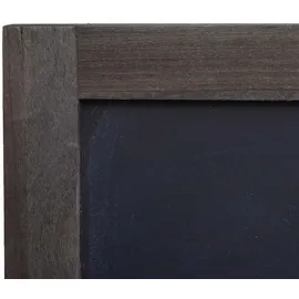 Mendler Werbetafel HWC-E51, Aufsteller Kreidetafel, 66x37x27cm Shabby-Look Vintage ~ grau-braun