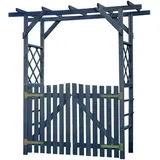 Promadino Pergola »Ben«, anthrazit 208 x 51 x 200 cm, mit Türen, anthrazit