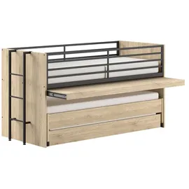 Vipack Halbhochbett SAM 90 x 200 cm Eiche braun