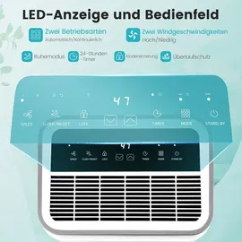 Costway 3in1 Luftentfeuchter 25L/Tag bis 30m2, Entfeuchter inkl. 6,5L Wassertank, automatisch Entleerung, 24H Timer, Überlaufschutz, 42dB, Dehumi...