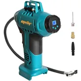 Mellif Akku-Kompressor für Makita Akku 18V, elektrische Autokompressor/kabellos Luftpumpe für Fahrrad/Auto/Ball 160PSI, Automatisch Stop,LED Lampe (Akku Nicht enthält)