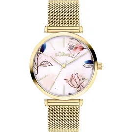 s.Oliver Soft Connection Quarz Edelstahl 36 mm SO-4497-MQ