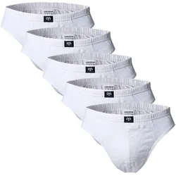 Slip CECEBA "Slip Sport Slip 5er Pack 5er Pack", Herren, Gr. XL, weiß, Obermaterial: 100% Baumwolle CO., Unterhosen