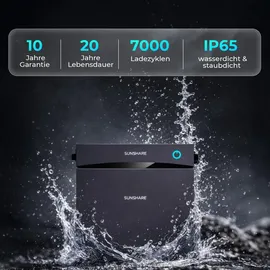 sunshare Glory All-in-One Balkonkraftwerk 1200 W inkl. 2 – 4 kWh Speicher