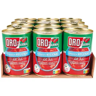 Oro di Parma Tomaten stückig 400 g, 12er Pack
