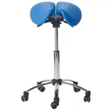 Teqler Sattelhocker Kunstleder Blau