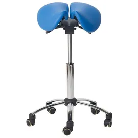 Teqler Sattelhocker Kunstleder Blau