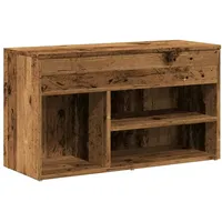 VidaXL Schuhbank Altholz-Optik 80x30x45 cm Holzwerkstoff