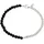 KUZZOI Bead-Armband-Set Panzerkette Lava Schwarz 925 Sterling Silber silberfarben 23 cm
