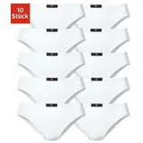 H.I.S. H.I.S Slip, (10er-Pack), aus elastischer Baumwoll-Qualität H.I.S weiß