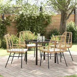 vidaXL Gartenmöbel-Set 5-tlg. Braun