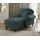 furn.design Sessel Adelina 110 x  cm Blaugrün mit Hocker