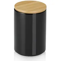 Kela Vorratsdose Cady Keramik, schwarz 15,0cm 10,0cmØ 0,7l