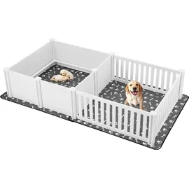Vevor Wurfkiste für Hunde 235x123x46 cm Milchweiß