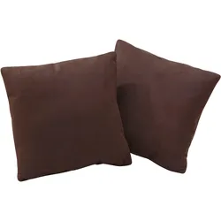 Sofakissen HOME AFFAIRE "Palmera", braun (mokka), B:45cm H:45cm T:15cm, Obermaterial: 100% Polyester, Polsterauflagen, passend zur Serie »Palmera«, 2 Stück im Set