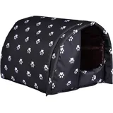 Katzenhaus Für Draußen Winterfest, Wetterfester Faltbare Pet Outdoor House Katzenhütte, Warm Haustierhaus Outdoor Hundehöhle Mit Abnehmbarem Kissen Für Katzen Kleine Hunde Kleine Tiere (M)