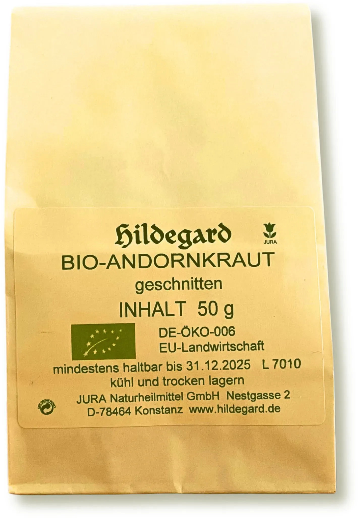 Bio-Andornkraut geschnitten, DE-ÖKO-006