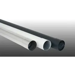 Fallrohre für Alu Dachrinnen HT 90 - 1000 mm Regenrohre aus anthrazitfarbenem Aluminium – hochwertiges Regenrohr – Wasserrohr für Dachentwässerung