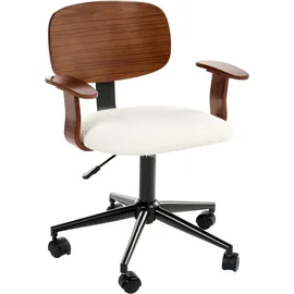 Beliani GUNNISON Bouclé Cremeweiß