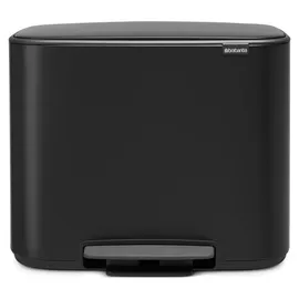 Brabantia Bo Treteimer 3 x 11 l Schwarz