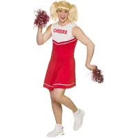 Wicked Costumes Erwachsene Unisex Neuheit Red Hot Cheerleader Kostüm X-Large - 48 "Brust