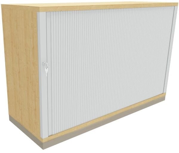 Querrollladenschrank »Fastline« 120 cm breit 2 OH königsahorn, fm Büromöbel, 120x78.1x44.2 cm